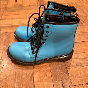 Dr. Martens Turquoise and Black Boots